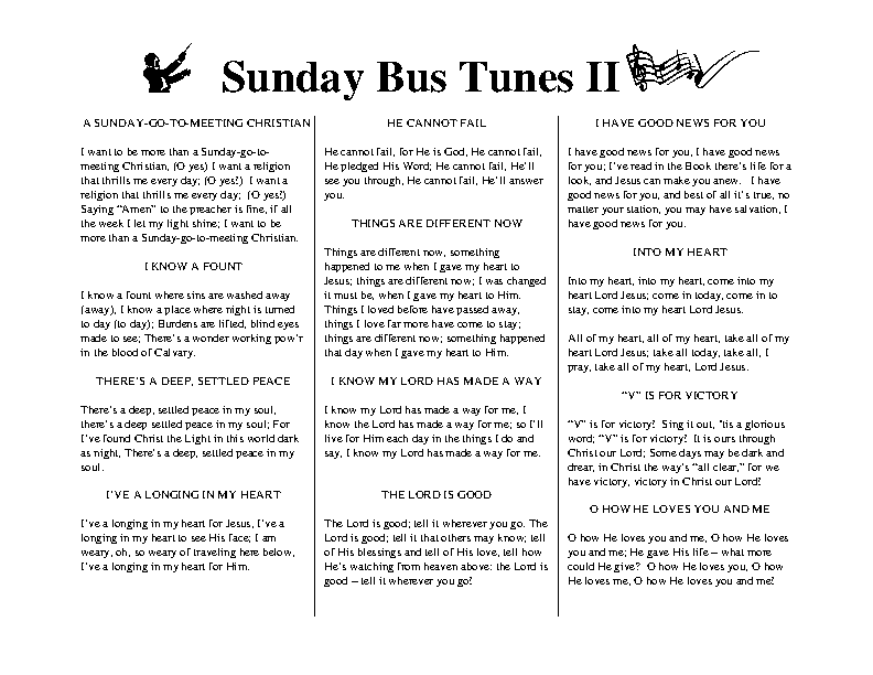 Sunday Bus Tunes 2